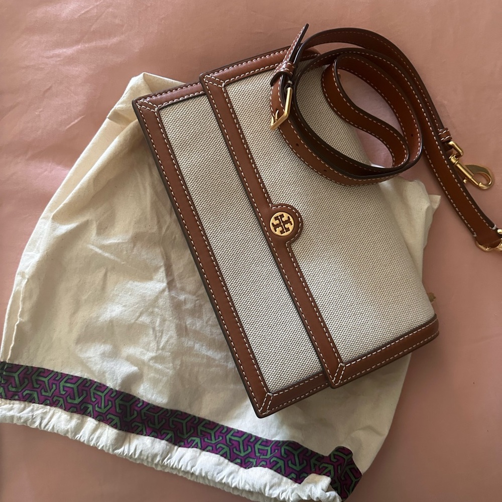 Tory Burch T Monogram Canvas Shoulder Bag